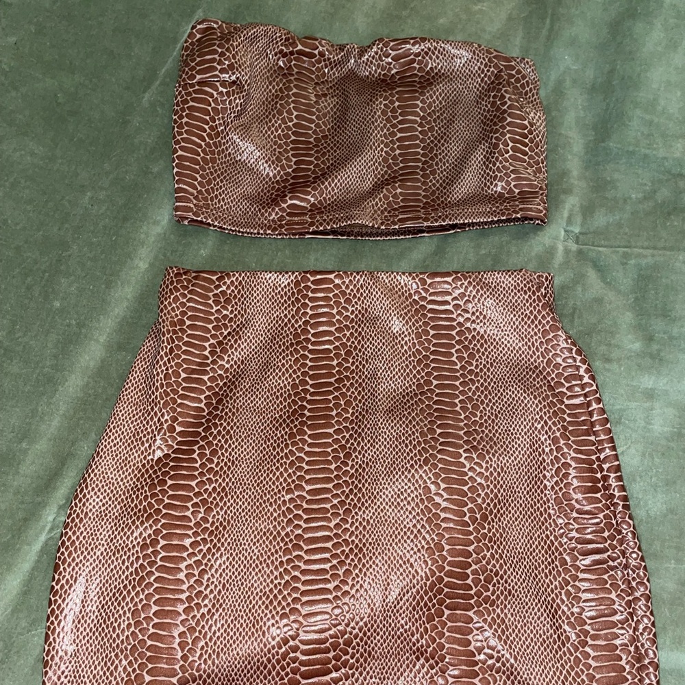 Windsor two piece snake skin set